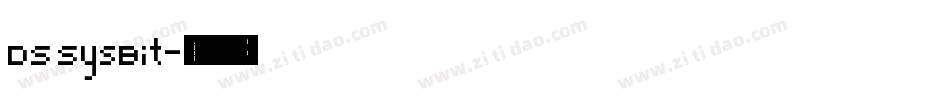 DS SysBit字体转换